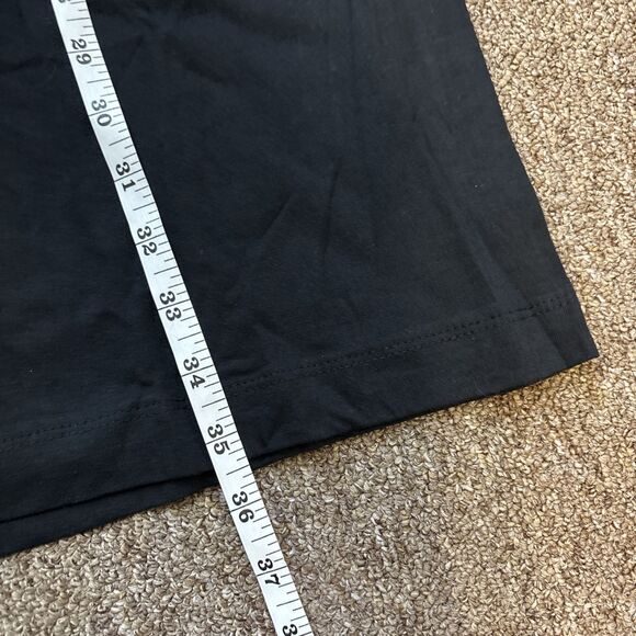 Vintage 90s Valentines Heart Black T-Shirt OS NWT Dead stock NOS - Picture 2 of 7